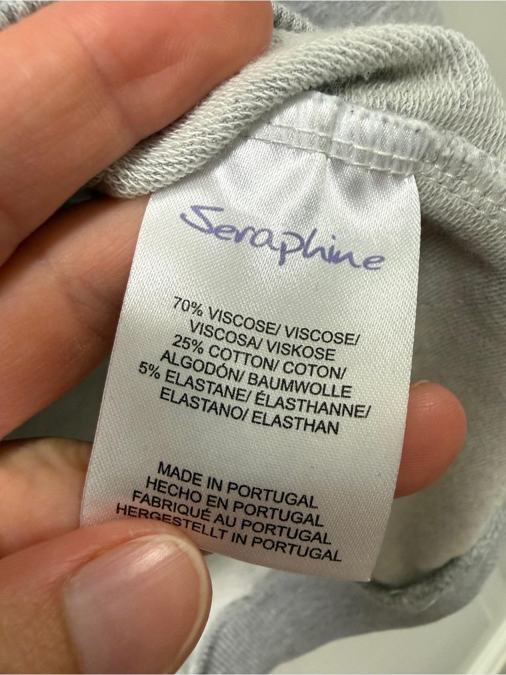 Seraphine Maternity & Nursing Crossover Sweatshirt in Grey Marl, size M. - Picture 5 of 7